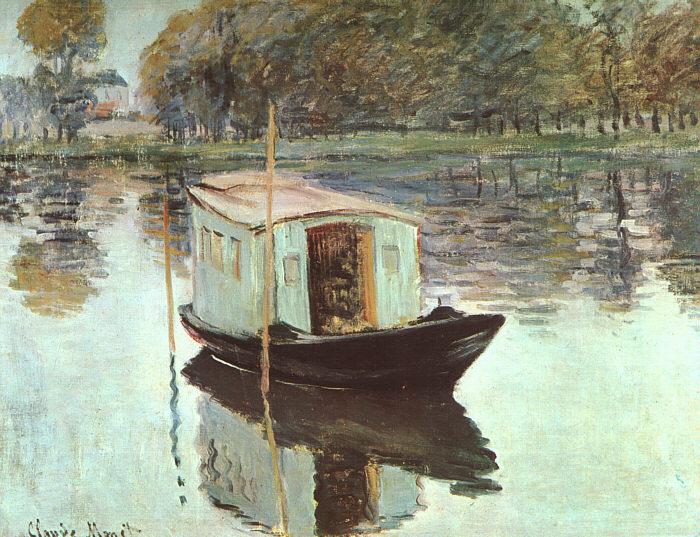 Claude Monet The Studio Boat Sweden oil painting art